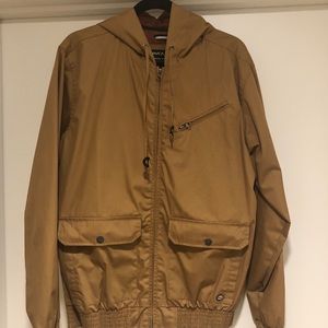 RVCA Men’s Camel Zip Up Jacket